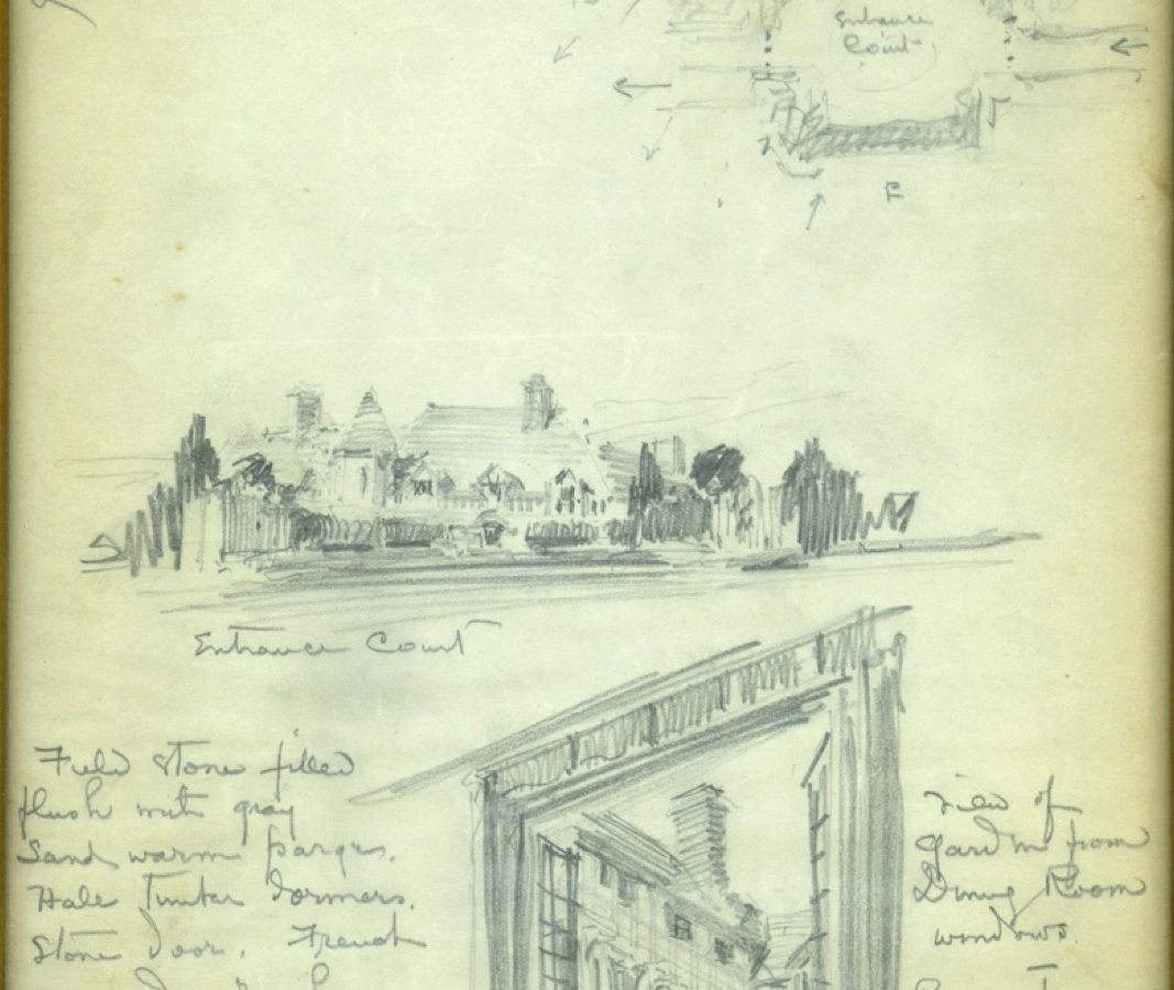 Architect's Drawing Laura Delano's House