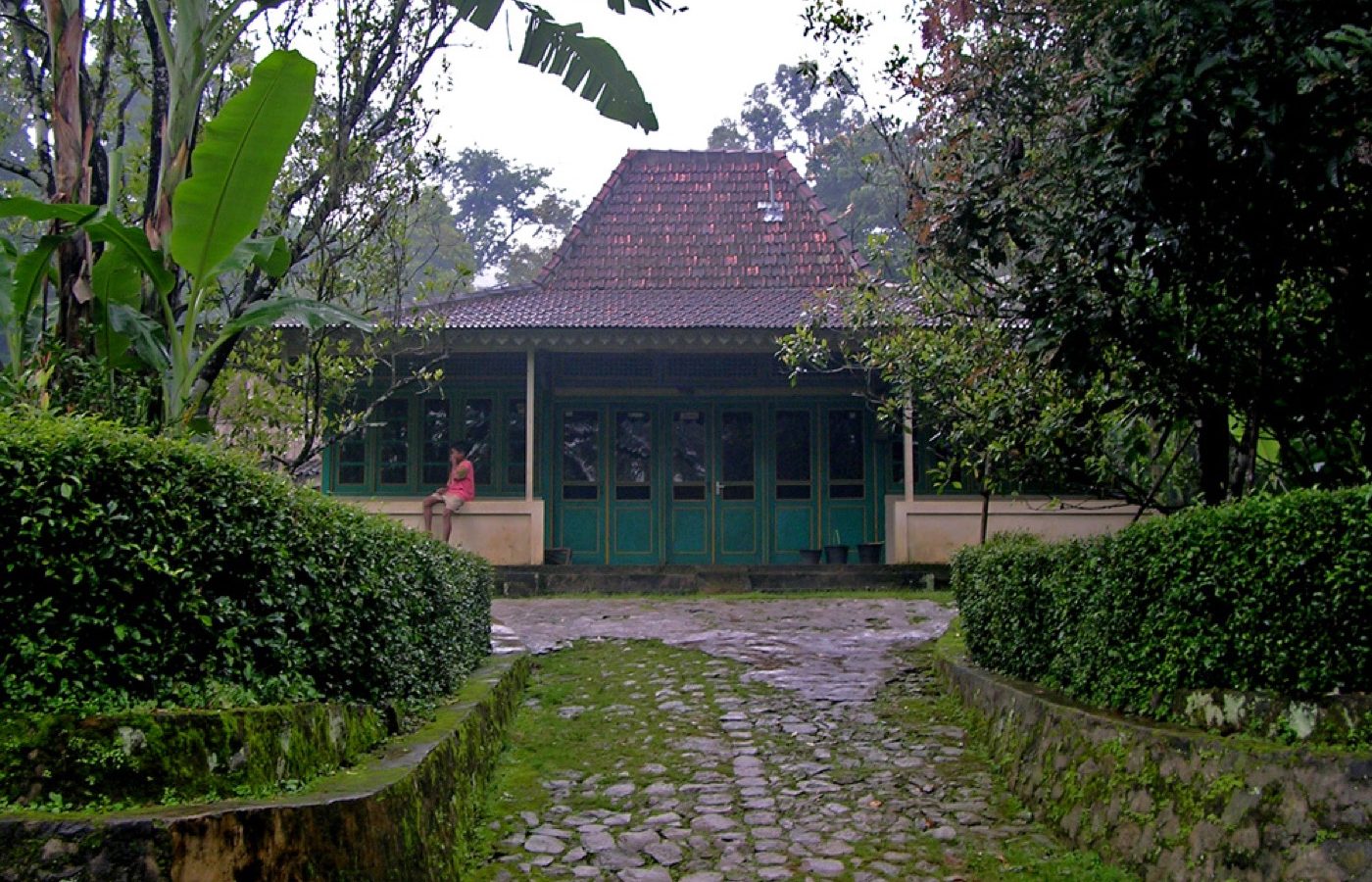 Javanese vernacular style house in village near Salatiga, Central Java, Indonesia.