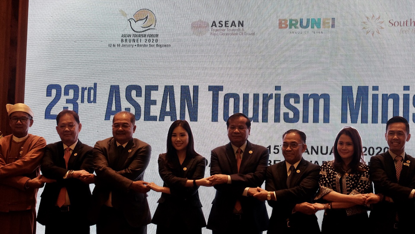 The Vice Minister of Tourism and Creative Economy, Angela Tanoesodibjo, attended the ASEAN Travel Forum (ATF) at the Empire Hotel, Jerudong, on 12-16 January 2020. The first visit